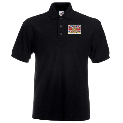 Union Jack Flag/RE Embroidered Polo Shirt